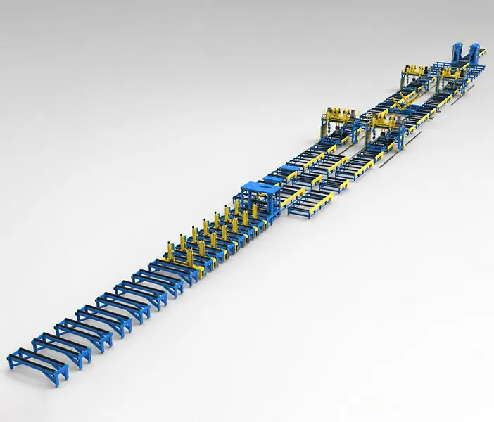 Horizontal Multi-Lane Dual-Gantry Steel Structure Fabrication Line - Steel Structure Robotic Welding Machine