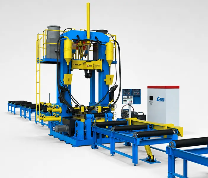 Integrated Assembly, Welding and Straightening Machine - Steel Structure Robotic Welding Machine