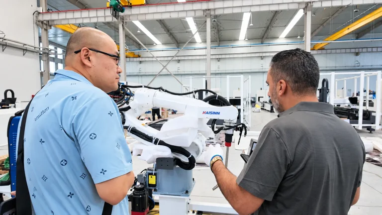 Palestinian Customer Visits HAISINN Factory to Explore Laser Processing Equipment
